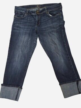✨ KUT from the Kloth Cuffed Crop Jeans ✨